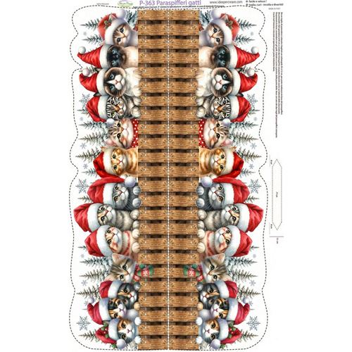 Pannolenci Stampato Paraspifferi Gatti