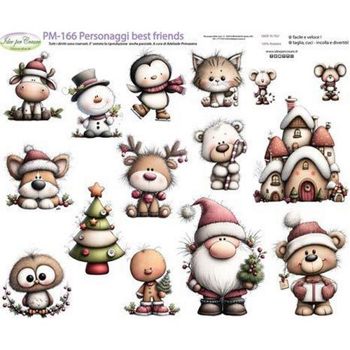 Pannolenci Stampato Personaggi Best Friends