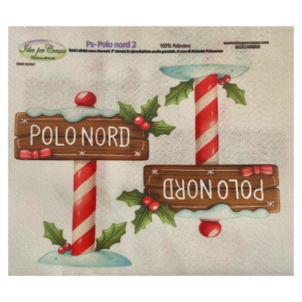 Pannolenci Stampato Polo Nord 2