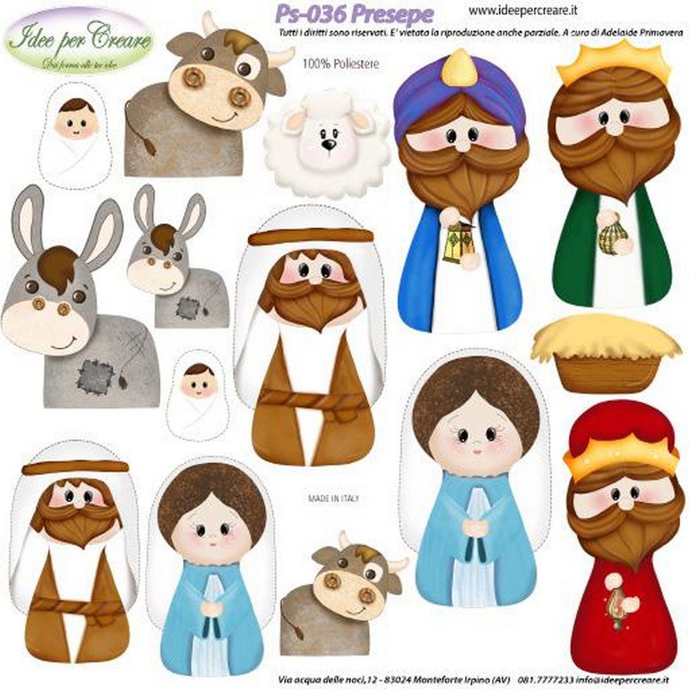 Pannolenci Stampato Presepe