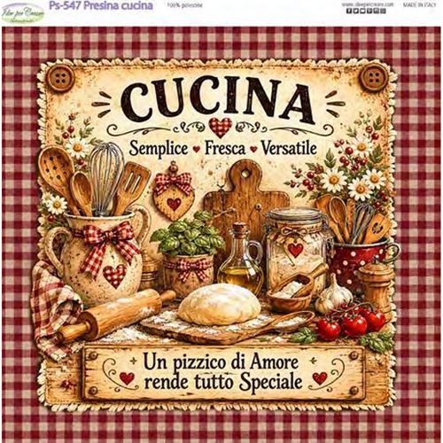Pannolenci Stampato Presina Cucina