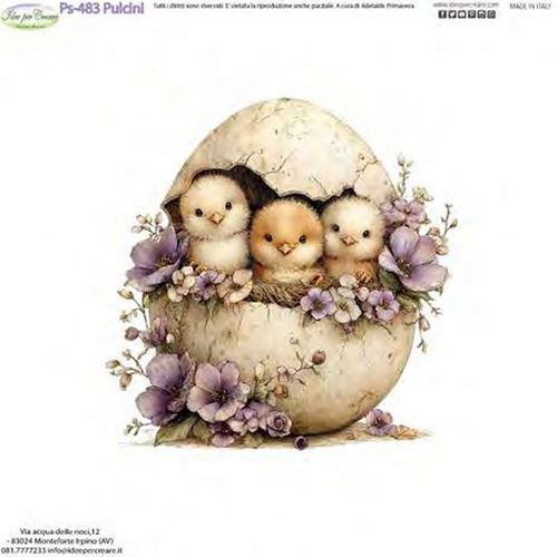 Pannolenci Stampato Pulcini