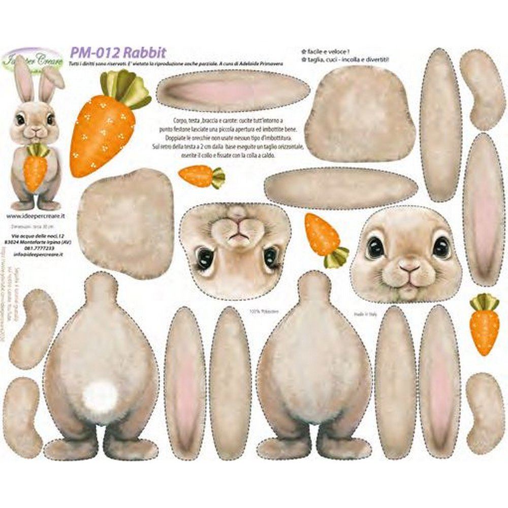Pannolenci Stampato Rabbit