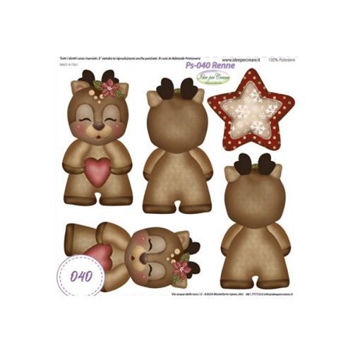 Pannolenci Stampato Renne