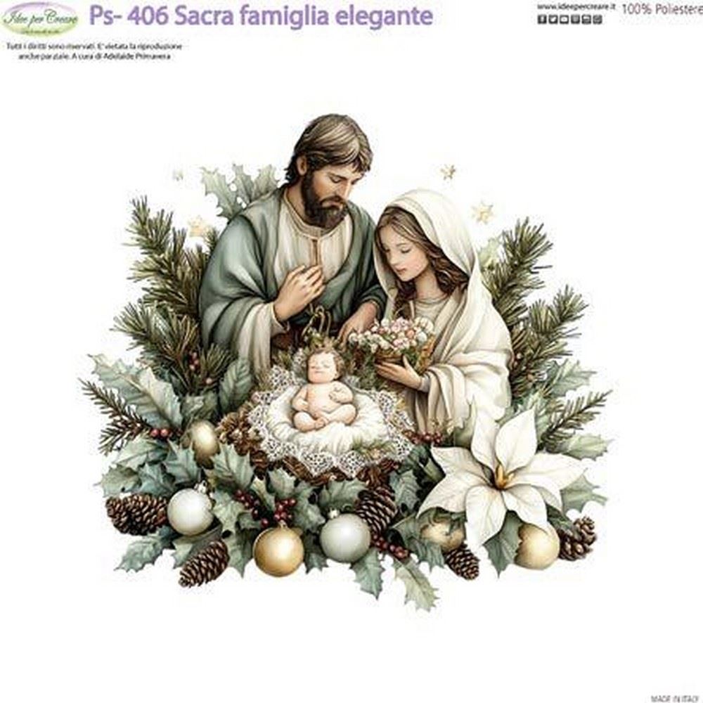 Pannolenci Stampato Sacra Famiglia elegante