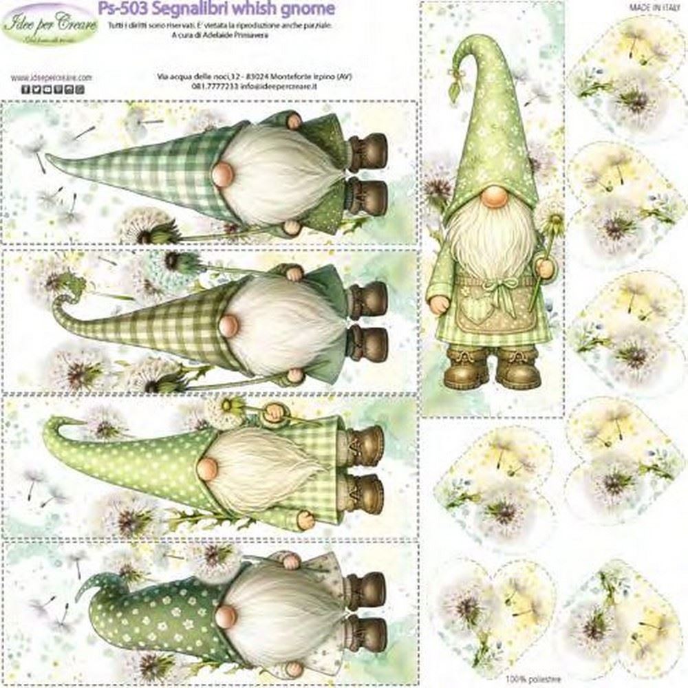 Pannolenci Stampato Segnalibri Wish gnome