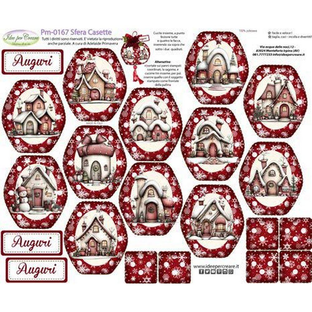 Pannolenci Stampato Sfera Casette