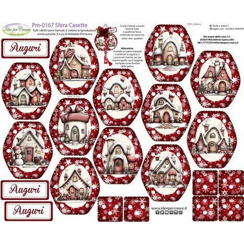 Pannolenci Stampato Sfera Casette