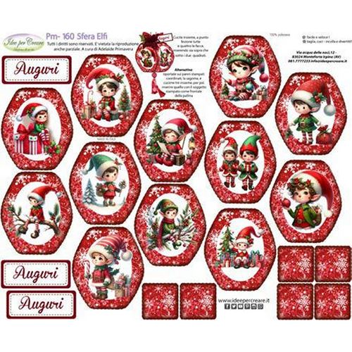 Pannolenci Stampato Sfera Elfi