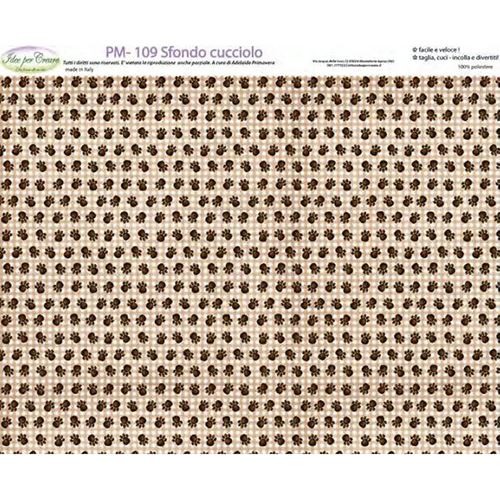 Pannolenci Stampato Sfondo Cucciolo