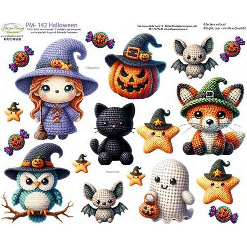 Pannolenci Stampato Soggetti Halloween