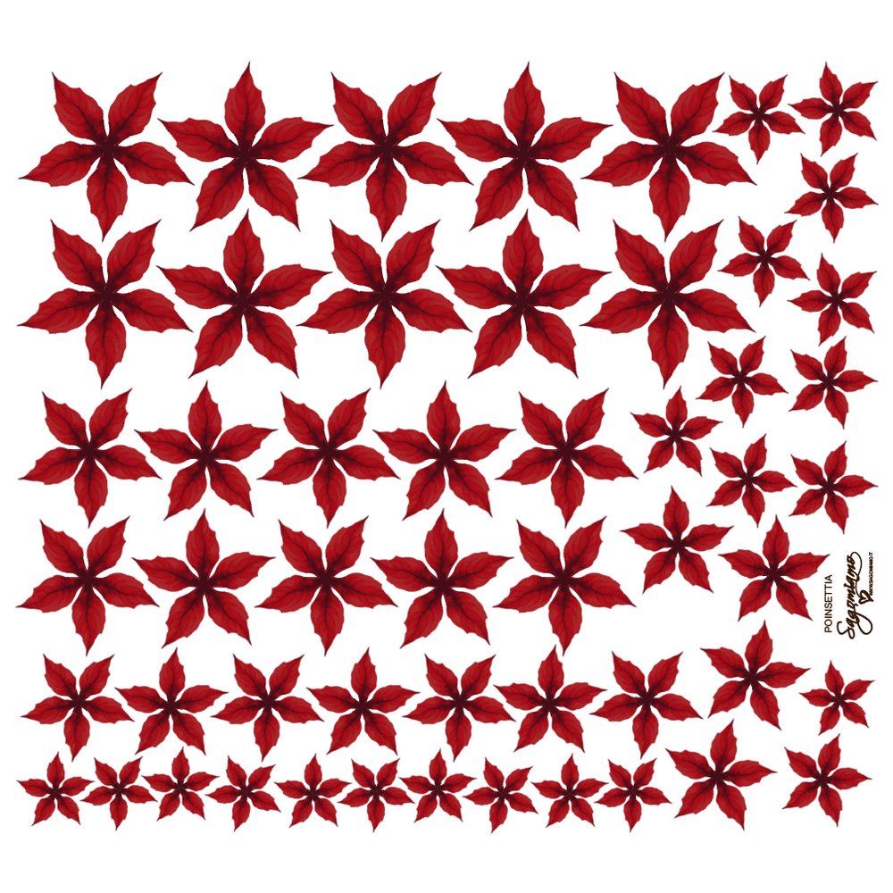 Pannolenci Stampato Stella di Natale