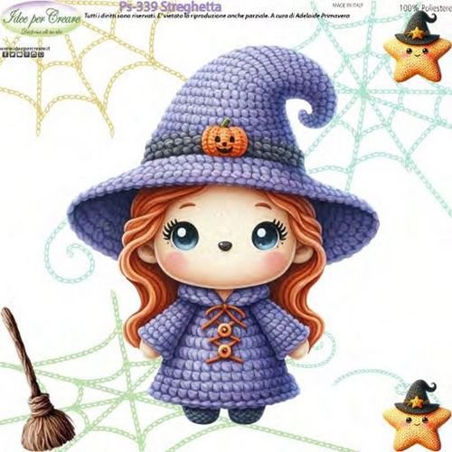 Pannolenci Stampato Streghetta