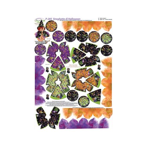 Pannolenci Stampato Streghette Halloween