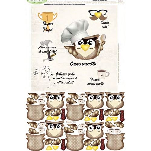 Pannolenci Stampato Super Papà