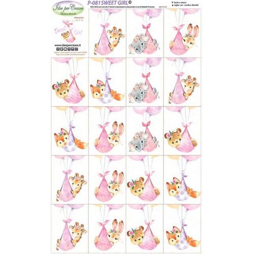 Pannolenci Stampato Sweet Girl