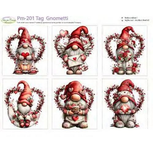 Pannolenci Stampato Tag Gnometti