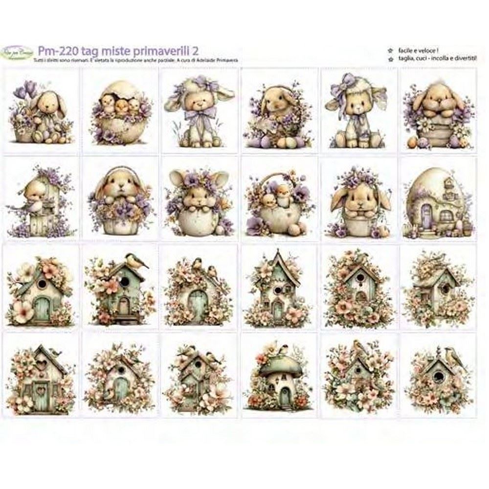 Pannolenci Stampato Tag Miste Primaverili 2