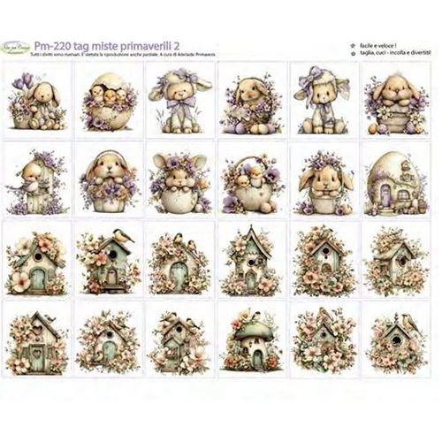 Pannolenci Stampato Tag Miste Primaverili 2