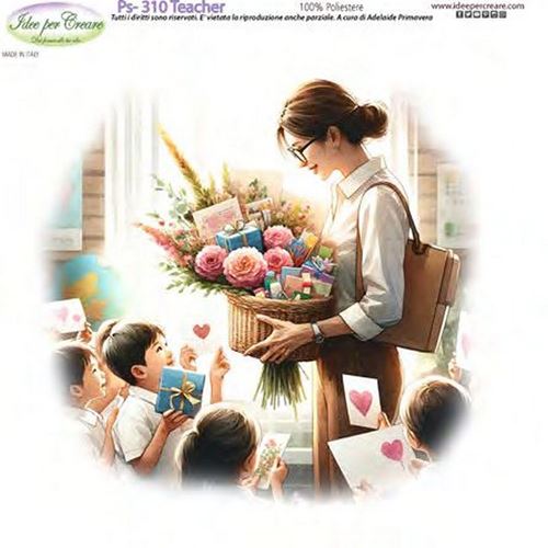Pannolenci Stampato Teacher