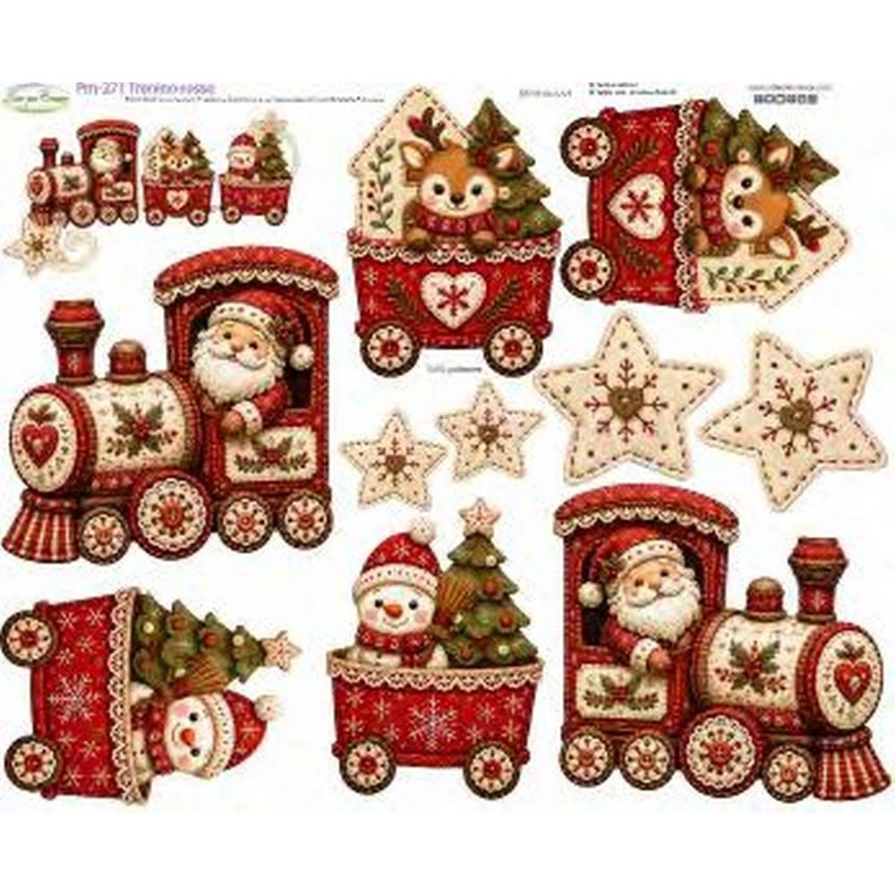 Pannolenci Stampato Trenino Rosso