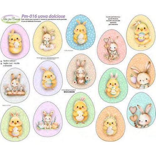 Pannolenci Stampato Uova Dolciose