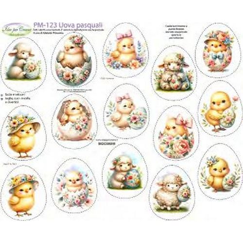 Pannolenci Stampato Uova Pasquali 1