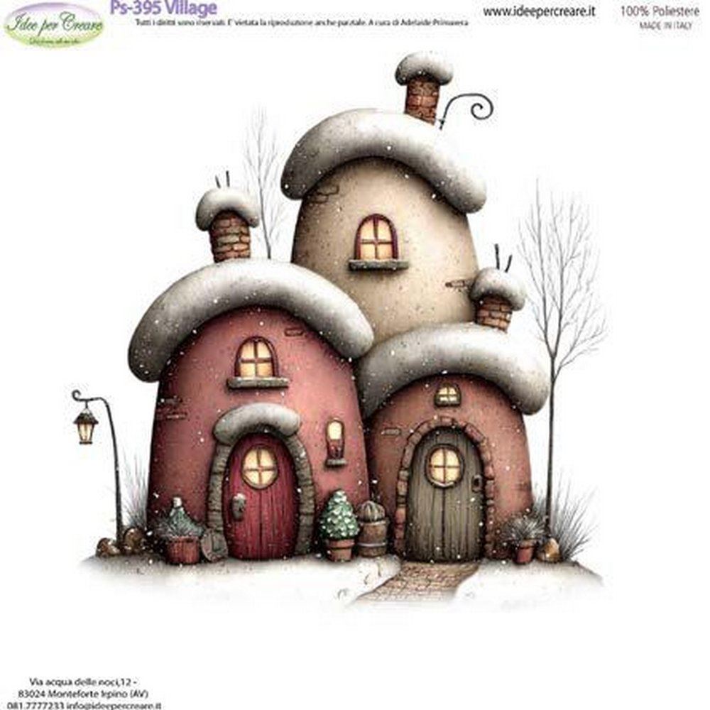 Pannolenci Stampato Village