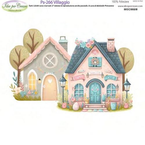 Pannolenci Stampato Villaggio