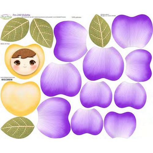 Pannolenci Stampato Violetta