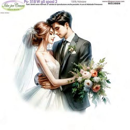 Pannolenci Stampato W gli Sposi 2
