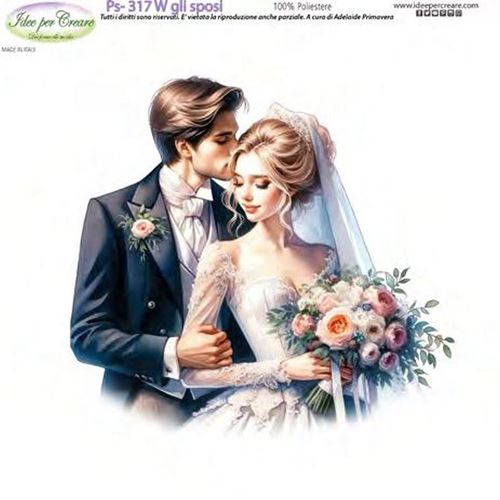 Pannolenci Stampato W gli Sposi