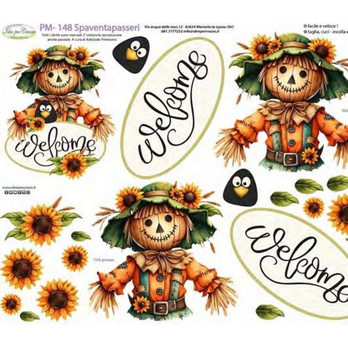 Pannolenci Stampato Welcome Spaventapasseri