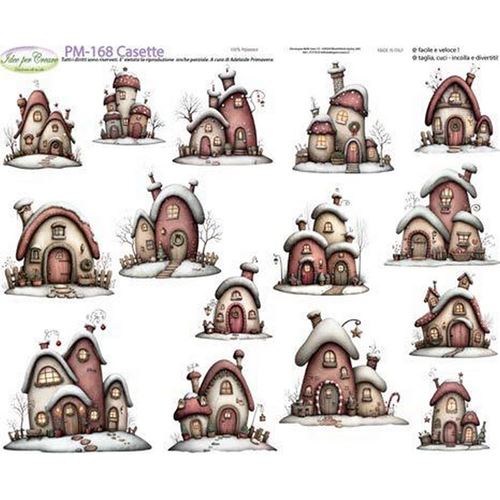 Pannolenci Stampato con Casette