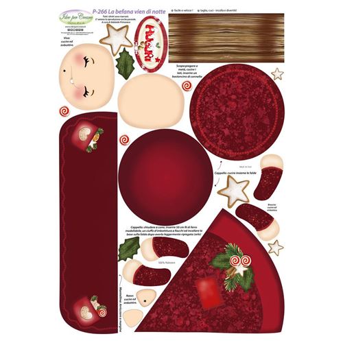 Pannolenci Stampato la Befana Vien di Notte