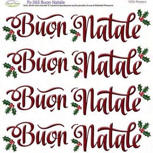 Pannolenci Stampato scritta Buon Natale