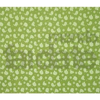 Pannolenci Uccellini Verde Salvia e Bianco