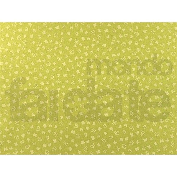 Pannolenci Verde Salvia con Farfalle