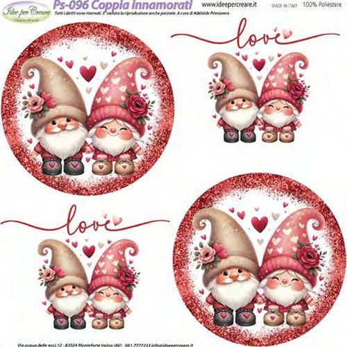 Pannolenci Coppia Innamorati
