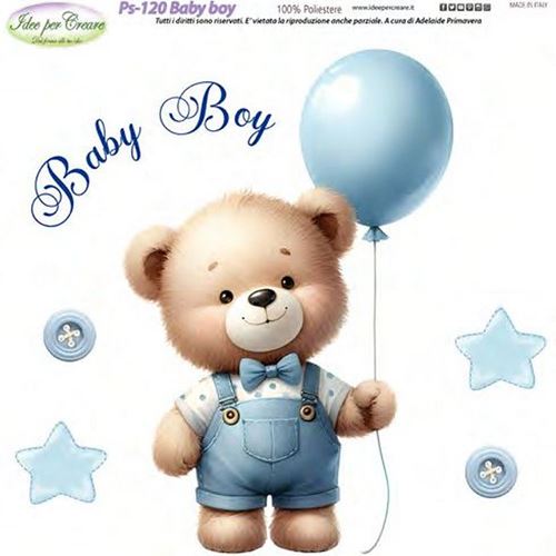 Pannolenci Stampato Baby boy