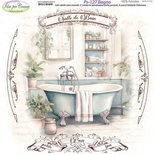 Pannolenci Stampato Bagno