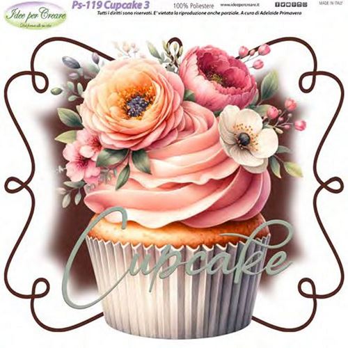 Pannolenci Stampato Cupcake 3