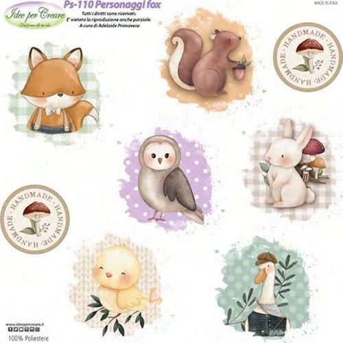 Pannolenci Stampato Personaggi fox
