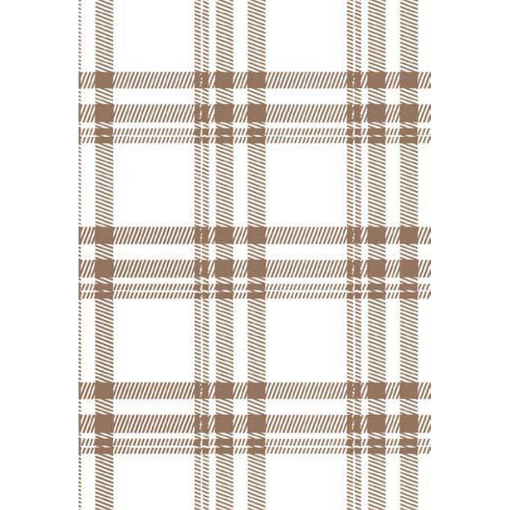 Pannolenci stampato Armonia D'inverno Scozzese Nordico beige