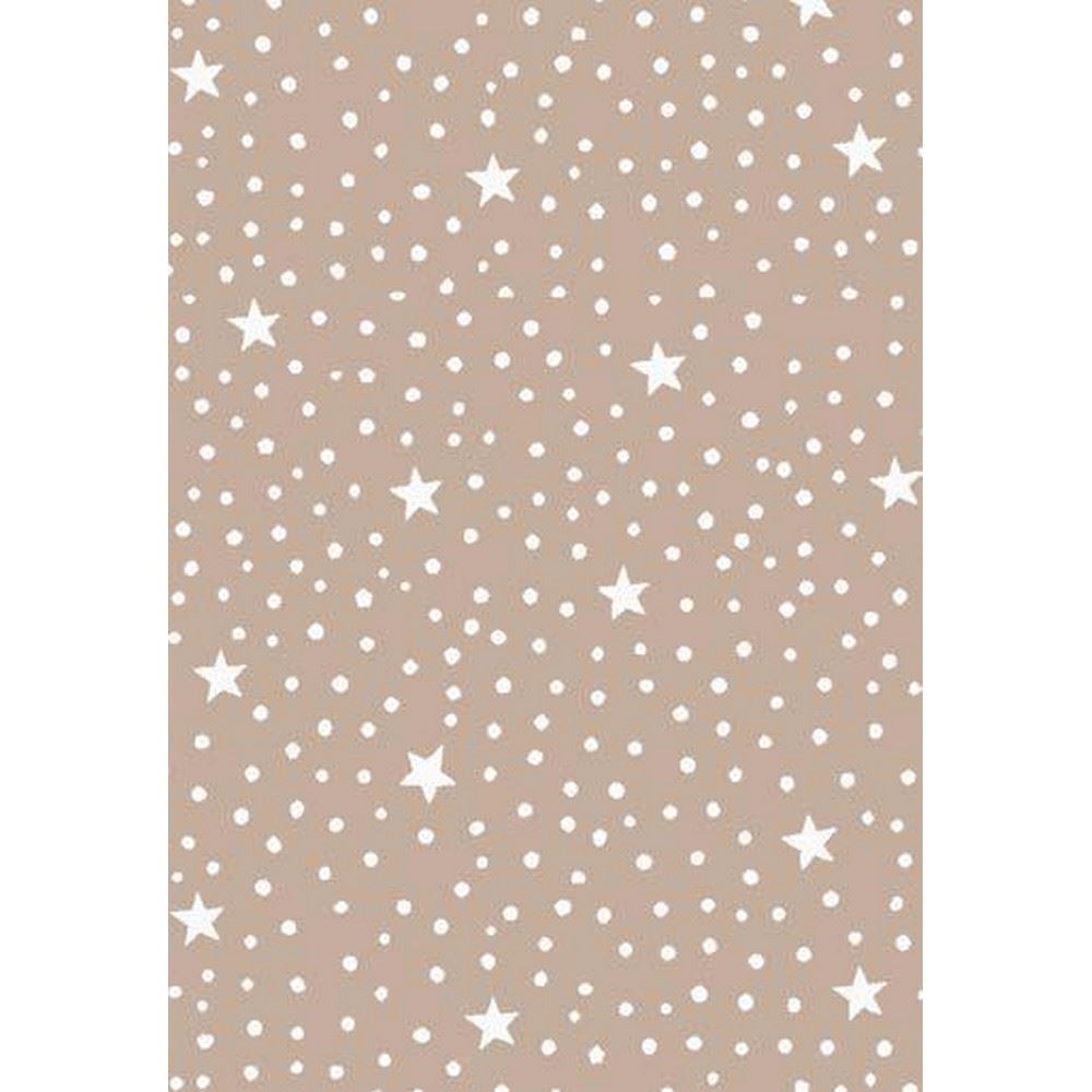 Pannolenci stampato Bosco Incantato Polvere di Stelle beige
