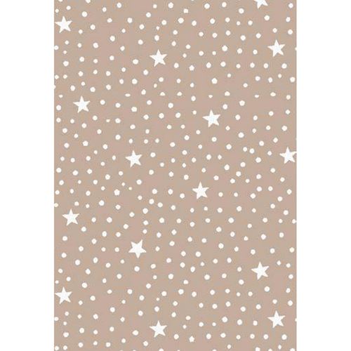 Pannolenci stampato Bosco Incantato Polvere di Stelle beige