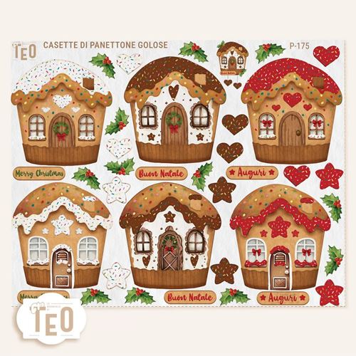 Pannolenci stampato Casette di Panettone Golose