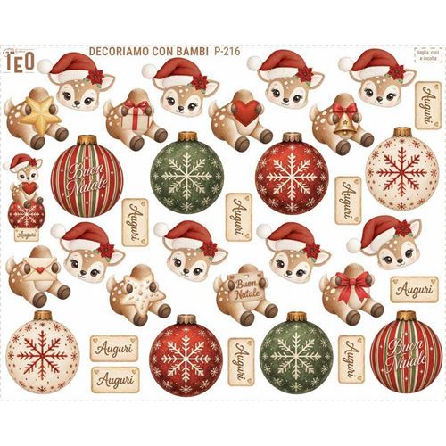 Pannolenci stampato Decoriamo con Bambi