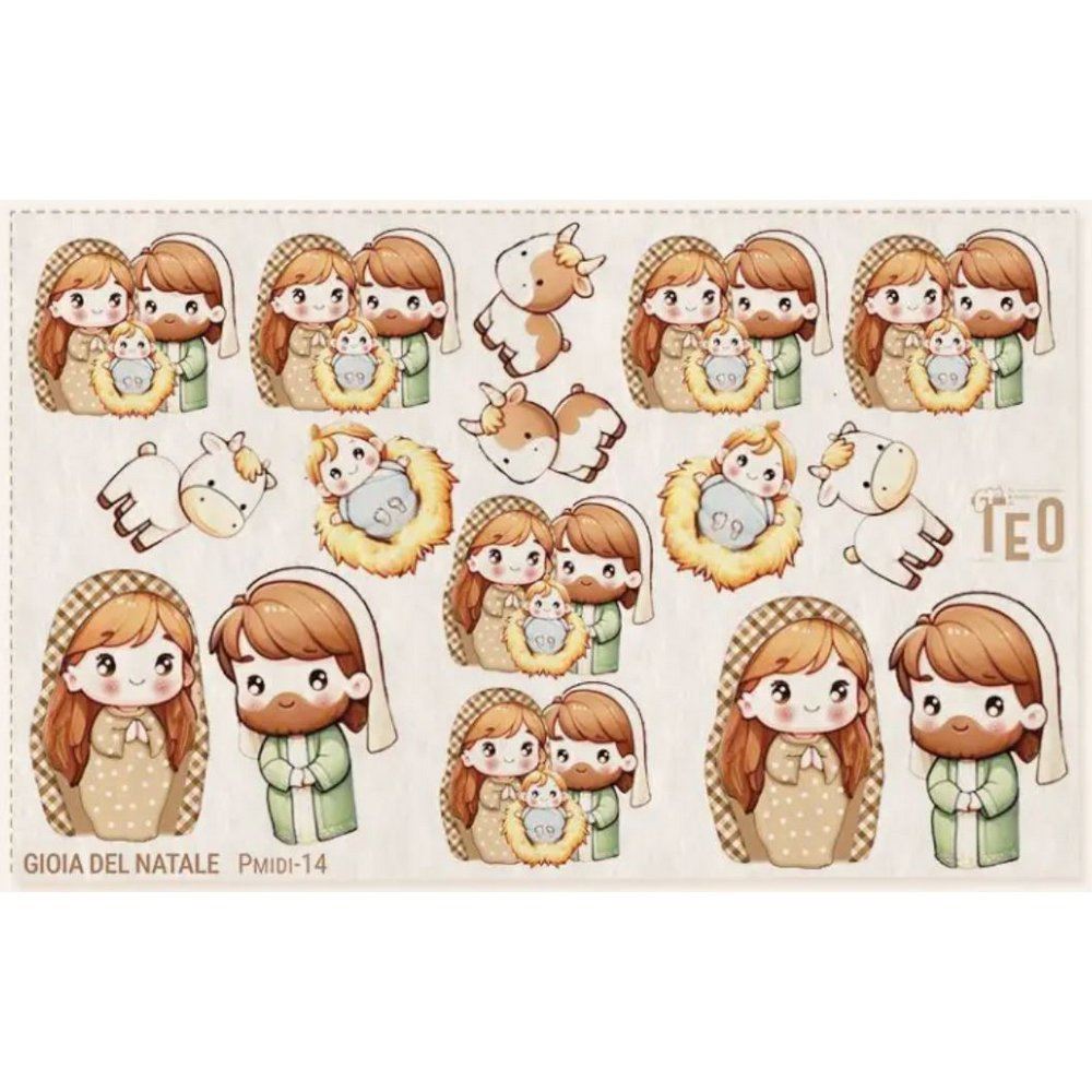 Pannolenci stampato Gioia del Natale