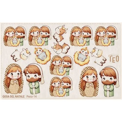 Pannolenci stampato Gioia del Natale